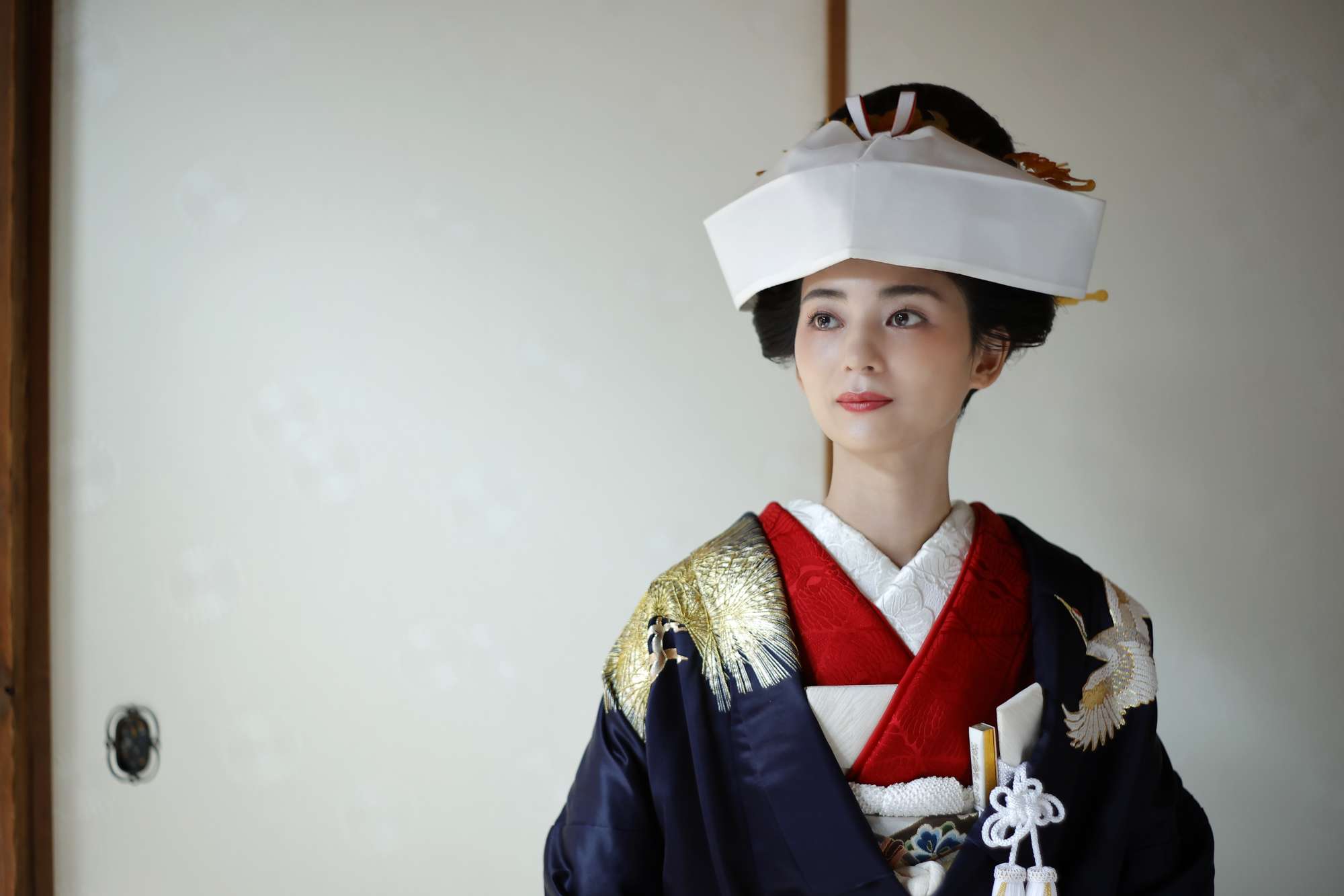 地毛で結う日本の伝統的な花嫁姿（日本髪）：文金高島田 | 鎌倉 三河屋